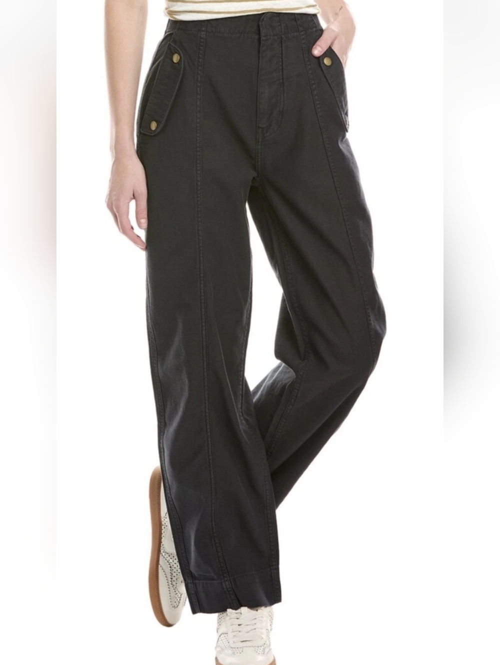 FRAME‎ Utility Barrel Pants Size 26 Charcoal Gray High Rise